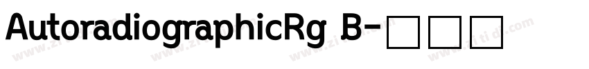 AutoradiographicRg B字体转换
